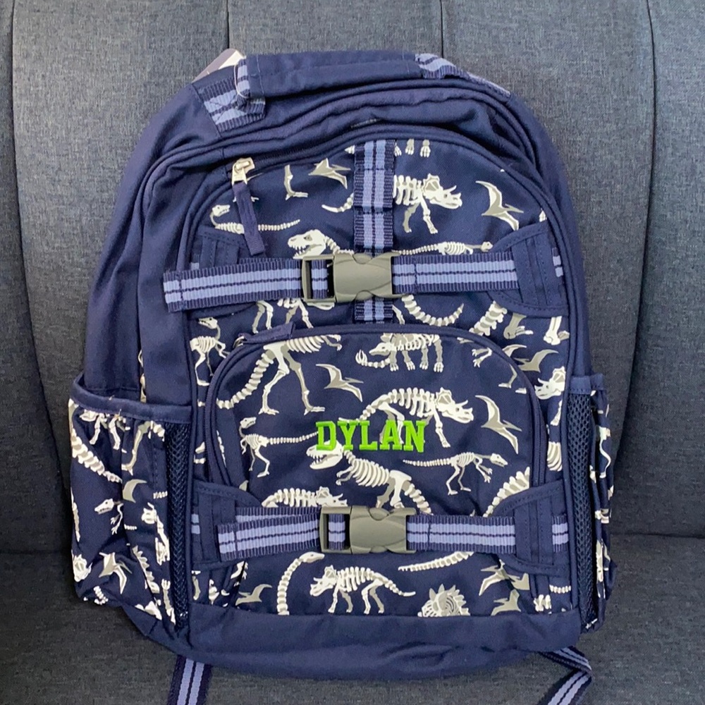 Pottery Barn McKenzie Large Dinosaur Backpack - personalized “Dylan”